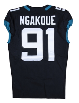 2020 Yannick Ngakoue Game Issued Jacksonville Jaguars #91 Home Jersey (MEARS)